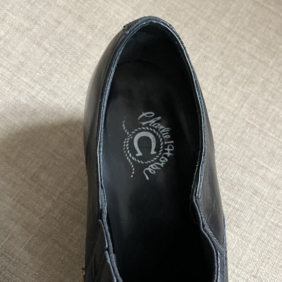 Charlie 1 Horse Black Booties Size 8 (B) Boots Short Leather Western Cowboy - Picture 16 of 16